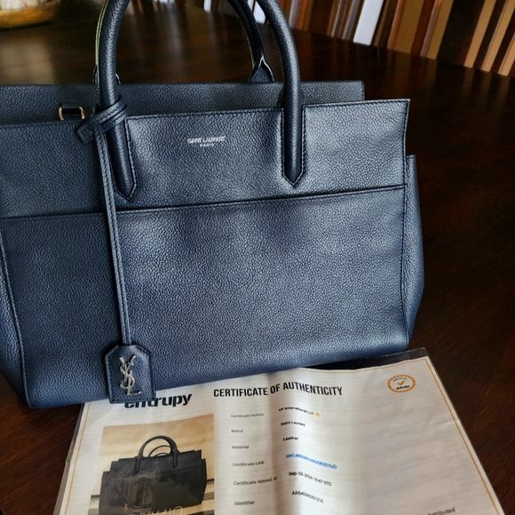 Saint LaurentRive Gauche Cabas Leather Medium With COA - Picture 14 of 17